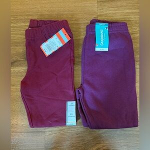 Kids Maroon Leggings / Sweatpants